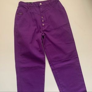 Blaze 90’s Vintage Purple Western high waisted flat back jeans size 13/14